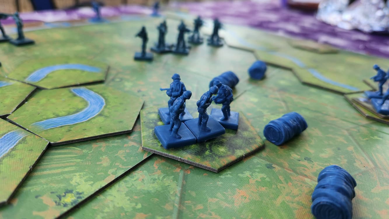 Axis Troopers hide in forest